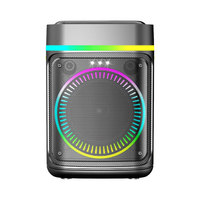 Enceinte Bluetooth Haute Puissance ABS8108 pour Fêtes, Karaoké, Audio, Lumières RGB, Chansons K, Portable, pour la Maison, Vente en Gros