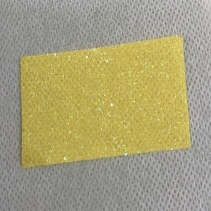 Tissu en PU tissé gris chiné avec paillettes dorées en poudre, poudre d'<span class=keywords><strong>oignon</strong></span> dorée, accessoires <span class=keywords><strong>pour</strong></span> chaussures et sacs faits à la main <span class=keywords><strong>pour</strong></span> mariage - Product Image 1