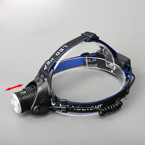 Lampada Frontale LED T6 Ricaricabile Zoomabile per Escursionismo e Ciclismo, Torcia da Testa a Mani Libere - Product Image 4