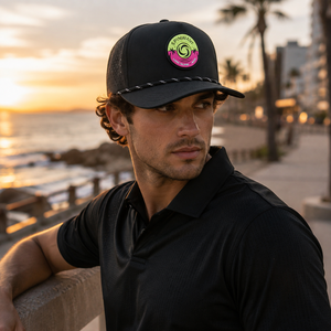 Casquette de golf 5 panneaux avec logo en silicone personnalisé, haute qualité, faible MOQ, fermeture Velcro, séchage rapide, légère, durable, unisexe - Product Image 6