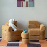 Modernes Modulares Kindersofa mit Baustein-Design, Frei Kombinierbar, Abnehmbar & Waschbar für Wohnzimmer und Schlafzimmer - OEM/ODM