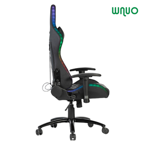 2022 tốt nhất RGB hiện đại Ergonomic Ghế văn phòng nhà áp dụng xoay Thiết kế da lưới PU vật liệu massage Tính năng game thủ chuyên viên máy tính - Product Image 4