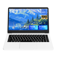 Vente en gros usine Nouveau PC portable Intel 14,1 pouces pour entreprise et bureau, clavier anglais, Windows 11, SSD 256 Go, écran IPS, Quad Core 1,7 GHz