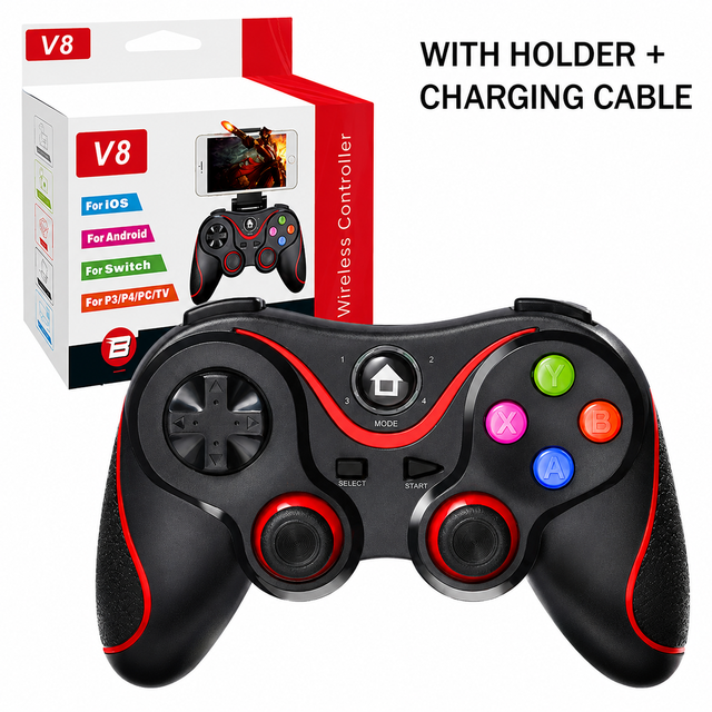V8 V13 X3 T3 Mobile Game Controller Wireless IOS Android P3 P4 Switch Multi-functional Controller