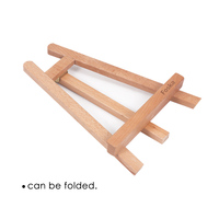 Chevalet de table réglable en bois Foska, mini support pour cadre photo, affichage d'art, peinture, support de calendrier, support de bureau artisanal