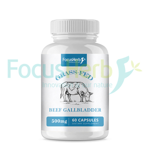 Capsules de poumon de bœuf FocusHerb en marque blanche, 100 % nourri à l'herbe, 1 à 2 doses quotidiennes, certifiées ISO/Kosher/Halal pour le soutien immunitaire - Product Image 1