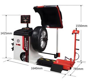 タイヤリフター80KG容量ポータブルホイールリフト自動ホイールバランサー - Product Image 4