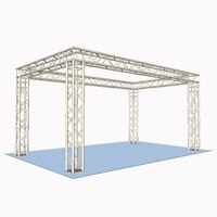 Structure de treillis spatial en aluminium, poutre de treillis Warren, treillis à poutres