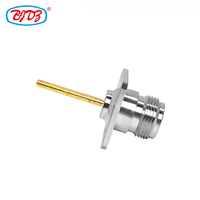 Conector Coaxial N Hembra de 4 Orificios para Montaje en Chasis, Rosca M3/M4, Longitud de 25mm, Conector RF, Suministro de Fábrica, Stock Disponible