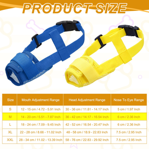 Bozal Ajustable para Perros con Malla de PVC - Bozal Antimordiscos para Control de Alimentación y Entrenamiento - Product Image 2