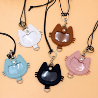Pochette compacte en cuir PU pour le cou, porte-amulette, rangement pour médicaments et poils d'animaux, petit collier souvenir en cuir