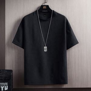 Nouvelle chemise d'été en lin à manches courtes pour homme, chemise décontractée unie à demi-manches pour homme - Product Image 2