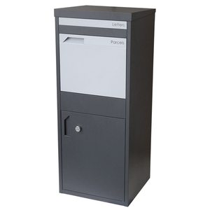 outdoor garden cast aluminum parcel mailbox apartment stand alone post box freestanding letterbox