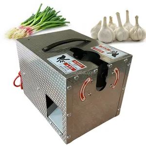 Dry and wet garlic tail cutter / garlic tail and head cutter / garlic onion stem root leaf cutting machine