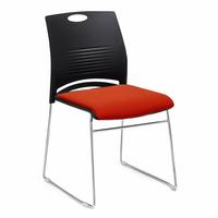 Chaise de salle de conférence en plastique Simple, chaises de visiteurs confortables, meubles