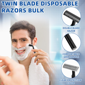 มีดโกนหนวดแบบใบมีดคู่สำหรับผู้ชาย แบบใช้แล้วทิ้ง - Product Image 3