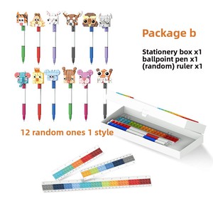 Juego de bloques de construcción de plástico educativo creativo, reglas largas y cortas, papelería para estudiantes, escala de dibujo, juguetes ensamblados para cumpleaños - Product Image 3