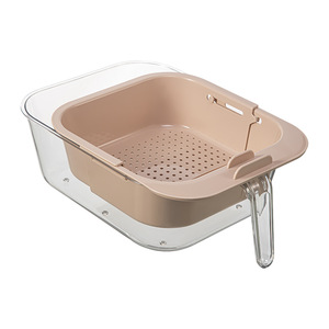 Double Layer <b>Snack</b> <b>Box</b> With Handles Freshness Preservation For Kitchen Party Use Rectangle Shape Detachable Design - Product Image 3