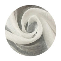 Tissu en crêpe de chiffon blanc léger 100 % polyester de haute qualité, tissé, effet froissé, similaire à la soie, pour femme