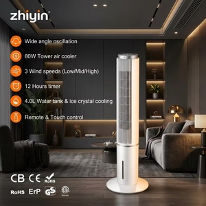 KFT2001D 4L Tower Air Cooler Evaporative Cooling <b>Fan</b> With Remote 3 Speeds Oscillating Humidifier Evaporative Air Cooler - Product Image 5
