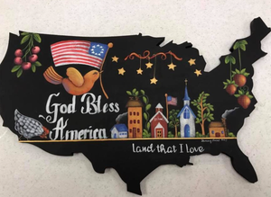 Ván Ép Hoa Kỳ Gỗ Chưa Hoàn Thiện Hình Dáng Hoa Kỳ Nhiều Kích Cỡ Đồ Thủ Công Nghệ Thuật Sản Xuất Tại Caoxian, Trung Quốc - Product Image 6