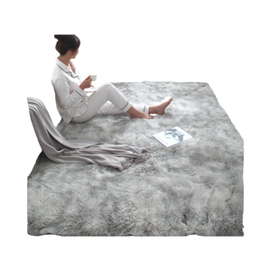 Tapis élégant et moderne en laine et soie, à poils longs et bouclés, avec protection antimicrobienne pour chambre à coucher, salon et décoration intérieure - Product Image 4