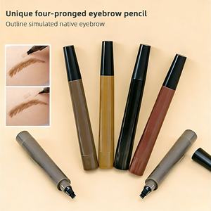 Crayon à sourcils Microblading à 4 pointes, crayon de tatouage longue tenue, pointe fine, marron noir, imperméable, crayon à sourcils à quatre pointes - Product Image 2