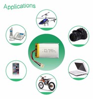 Batterie au lithium polymère rechargeable 3,7 V, 1000 mAh, 1100 mAh, 1150 mAh, 1200 mAh, 2000 mAh, pour petits appareils électroménagers, livraison directe d'usine