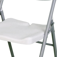 Chaises pliantes d'extérieur en fer blanc au design européen pour la salle à manger et les parcs, disponibles à la location