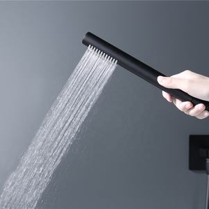 Design <span class=keywords><strong>de</strong></span> style populaire dans l'ensemble <span class=keywords><strong>de</strong></span> douche <span class=keywords><strong>mural</strong></span> poignée en laiton dissimulée robinet <span class=keywords><strong>de</strong></span> baignoire <span class=keywords><strong>mural</strong></span> noir mat - Product Image 4