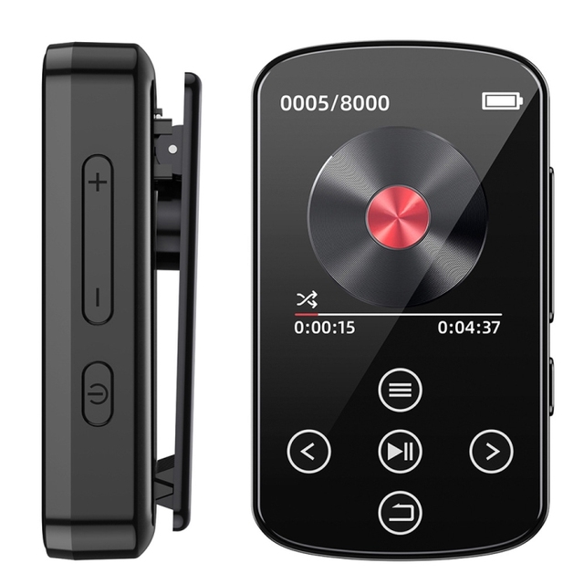 New Arrival MP3 Wireless Music Player Sports Clip Touch Screen MP4 without TF Card
