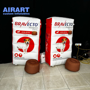 Annoncez la décoration <span class=keywords><strong>gonflable</strong></span> de sac, chien <span class=keywords><strong>gonflable</strong></span> d'impression de panneau d'affichage pour l'animalerie, promotion extérieure personnalisée de <span class=keywords><strong>ballon</strong></span> de nourriture pour chien - Product Image 1