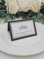 Carte de table personnalisée en papier, forme irrégulière, élégante, pour places réservées, menu de table pour restaurants, hôtels, fêtes