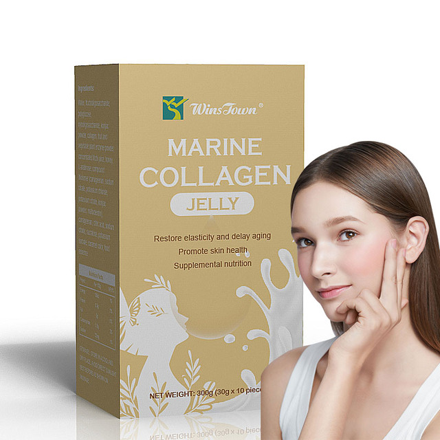 Private Label Beauty Pure Collagen Protein Jelly Anti Aging Skin Lightening Care Pills Marine Collagen Supplement