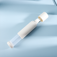 Bouteille en plastique de sérum de soin de la peau personnalisée de 30ml 50ml lotion de luxe vide PP rechargeable pompe sans air emballage cosmétique pour émulsion