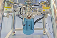 Mélangeur de liquides 200L pour la fabrication de lotions, mélangeur-disperser à couvercle plat, machine à mélanger les crèmes cosmétiques