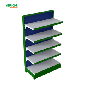 Black Single Sided <b>Wall</b> Display Gondola Rack For Convenience Retail Shop - Product Image 5