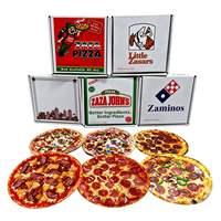 Sacs Mylar personnalisés imprimés 3.5g 7g 14g pour fleurs séchées, holographiques, anti-odeur, à fermeture éclair, découpés en forme de pizza, avec boîtes en papier