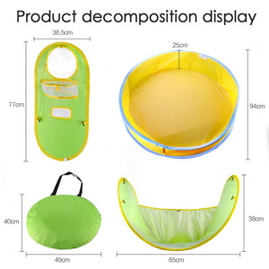 <span class=keywords><strong>Tente</strong></span> de plage pop-up MaiBeiBi pour bébé avec auvent, piscine portable d'extérieur pour enfants, piscine à balles multifonction pour tout-petits - Product Image 6