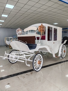 <span class=keywords><strong>Remorque</strong></span> de luxe royale pour enfants, type calèche à chevaux, à vendre / Calèche électrique à double rangée pour mariage, tirée par des chevaux - Product Image 4