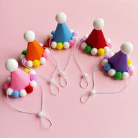 Ensemble Chapeau et Bavoir d'Anniversaire pour Animaux de Compagnie en Gros – Accessoires de Fête Ajustables pour Chats, Chiens, Chiots et Chatons