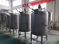 Cuve de mélange en acier inoxydable avec agitateur, réservoir sous pression, capacité 200L/2000L/3000L