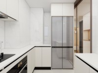 Ensemble d'armoires de cuisine en bois massif, rangement intelligent, luxe, sur mesure, moderne, prêt à assembler, armoires de cuisine modulaires en bois massif
