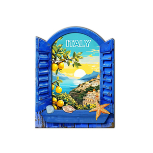 Impression de logo personnalisé d'usine de conception créative citron moto aimant de réfrigérateur en résine Italie Souvenir <span class=keywords><strong>Tropea</strong></span> aimant de réfrigérateur - Product Image 2
