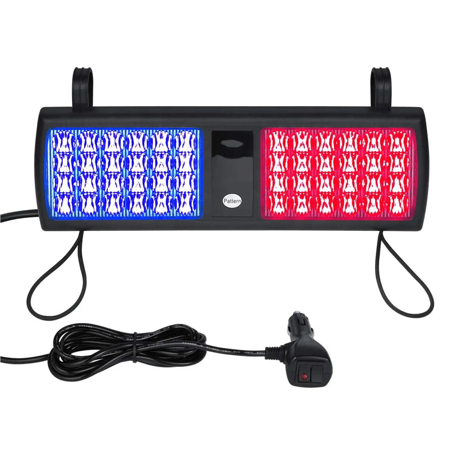 multifunction red and blue warning light