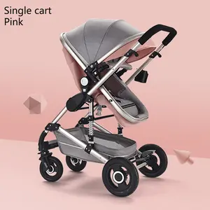 Leather baby stroller cadeirinha carrinho de bebe silver cross pram pop