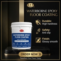 Cat Epoxy Self Leveling untuk Lantai Beton, Higienis, Anti Debu, Aplikasi Roller untuk Rumah Sakit, Kantor, Laboratorium, Klinik