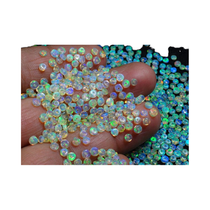 Perles d'opale de feu noire 2mm 10mm perles de pierres précieuses en vrac fabrication de bijoux Chakra guérison Intuition stimuler l'artisanat spirituel Design énergie - Product Image 1