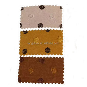 Alta calidad 180d cey cáñamo 174gsm alto elástico cey tela bordado arrugado aplastado cey crepe tela para vestido - Product Image 6