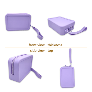 Bolsa de Aseo de Silicona Impermeable con Cierre y Logotipo Personalizado, Ecológica, de Grado Alimenticio, Tamaño Pequeño, para <span class=keywords><strong>Maquillaje</strong></span>, Viajes y Actividades al Aire Libre para Mujer - Product Image 6